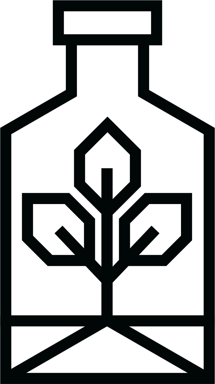 The Bottle API mark, a bottle outline holding a sprout
